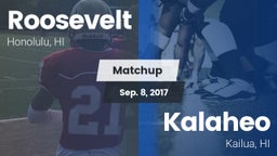 Matchup: Roosevelt vs. Kalaheo  2017