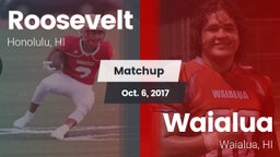 Matchup: Roosevelt vs. Waialua  2017