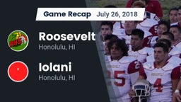 Recap: Roosevelt  vs. Iolani  2018