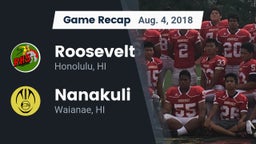 Recap: Roosevelt  vs. Nanakuli  2018