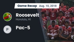 Recap: Roosevelt  vs. Pac-5 2018
