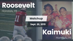 Matchup: Roosevelt vs. Kaimuki  2019