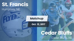 Matchup: St. Francis vs. Cedar Bluffs  2017