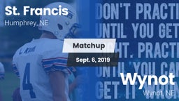 Matchup: St. Francis vs. Wynot  2019