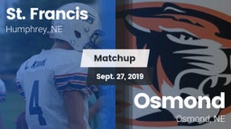 Matchup: St. Francis vs. Osmond  2019