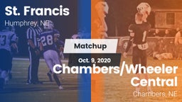 Matchup: St. Francis vs. Chambers/Wheeler Central  2020