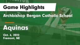 Archbishop Bergan Catholic School vs Aquinas Game Highlights - Oct. 6, 2022