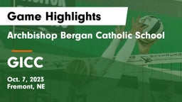 Archbishop Bergan Catholic School vs GICC Game Highlights - Oct. 7, 2023