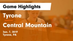 Tyrone  vs Central Mountain  Game Highlights - Jan. 7, 2019