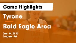 Tyrone  vs Bald Eagle Area  Game Highlights - Jan. 8, 2019