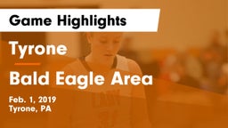 Tyrone  vs Bald Eagle Area  Game Highlights - Feb. 1, 2019