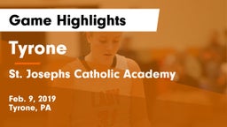 Tyrone  vs St. Josephs Catholic Academy Game Highlights - Feb. 9, 2019