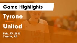 Tyrone  vs United  Game Highlights - Feb. 23, 2019