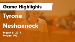Tyrone  vs Neshannock  Game Highlights - March 8, 2019