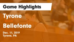 Tyrone  vs Bellefonte  Game Highlights - Dec. 11, 2019