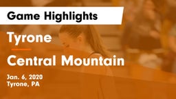 Tyrone  vs Central Mountain  Game Highlights - Jan. 6, 2020