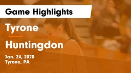 Tyrone  vs Huntingdon  Game Highlights - Jan. 24, 2020