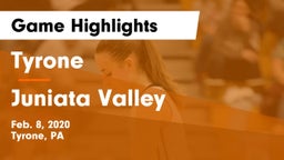 Tyrone  vs Juniata Valley  Game Highlights - Feb. 8, 2020