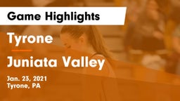 Tyrone  vs Juniata Valley  Game Highlights - Jan. 23, 2021
