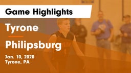 Tyrone  vs Philipsburg Game Highlights - Jan. 10, 2020