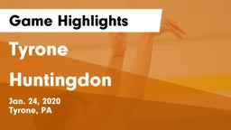 Tyrone  vs Huntingdon Game Highlights - Jan. 24, 2020