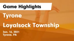 Tyrone  vs Loyalsock Township  Game Highlights - Jan. 16, 2021