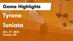 Tyrone  vs Juniata  Game Highlights - Oct. 27, 2022