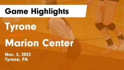 Tyrone  vs Marion Center Game Highlights - Nov. 3, 2022