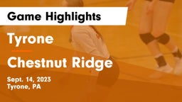 Tyrone  vs Chestnut Ridge  Game Highlights - Sept. 14, 2023