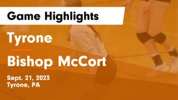 Tyrone  vs Bishop McCort Game Highlights - Sept. 21, 2023