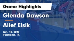 Glenda Dawson  vs Alief Elsik  Game Highlights - Jan. 18, 2023