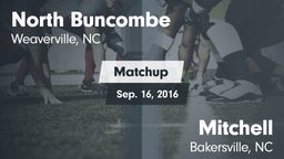 Matchup: North Buncombe High vs. Mitchell  2016