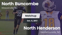 Matchup: North Buncombe High vs. North Henderson  2017