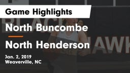 North Buncombe  vs North Henderson  Game Highlights - Jan. 2, 2019