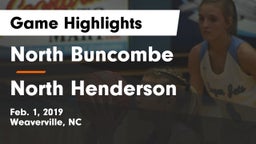 North Buncombe  vs North Henderson  Game Highlights - Feb. 1, 2019
