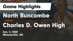 North Buncombe  vs Charles D. Owen High Game Highlights - Jan. 2, 2020