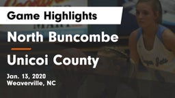 North Buncombe  vs Unicoi County  Game Highlights - Jan. 13, 2020