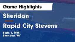 Sheridan  vs Rapid City Stevens  Game Highlights - Sept. 6, 2019