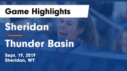 Sheridan  vs Thunder Basin  Game Highlights - Sept. 19, 2019