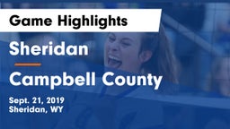 Sheridan  vs Campbell County  Game Highlights - Sept. 21, 2019
