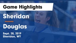 Sheridan  vs Douglas  Game Highlights - Sept. 28, 2019