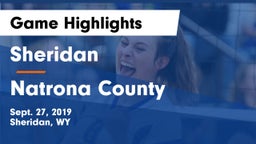 Sheridan  vs Natrona County  Game Highlights - Sept. 27, 2019