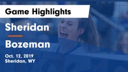 Sheridan  vs Bozeman  Game Highlights - Oct. 12, 2019