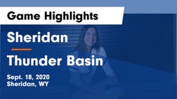 Sheridan  vs Thunder Basin Game Highlights - Sept. 18, 2020