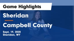 Sheridan  vs Campbell County Game Highlights - Sept. 19, 2020
