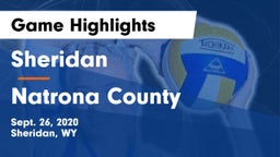 Sheridan  vs Natrona County  Game Highlights - Sept. 26, 2020