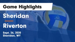 Sheridan  vs Riverton  Game Highlights - Sept. 26, 2020