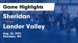 Sheridan  vs Lander Valley  Game Highlights - Aug. 26, 2023