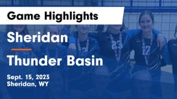 Sheridan  vs Thunder Basin  Game Highlights - Sept. 15, 2023