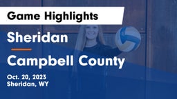 Sheridan  vs Campbell County  Game Highlights - Oct. 20, 2023